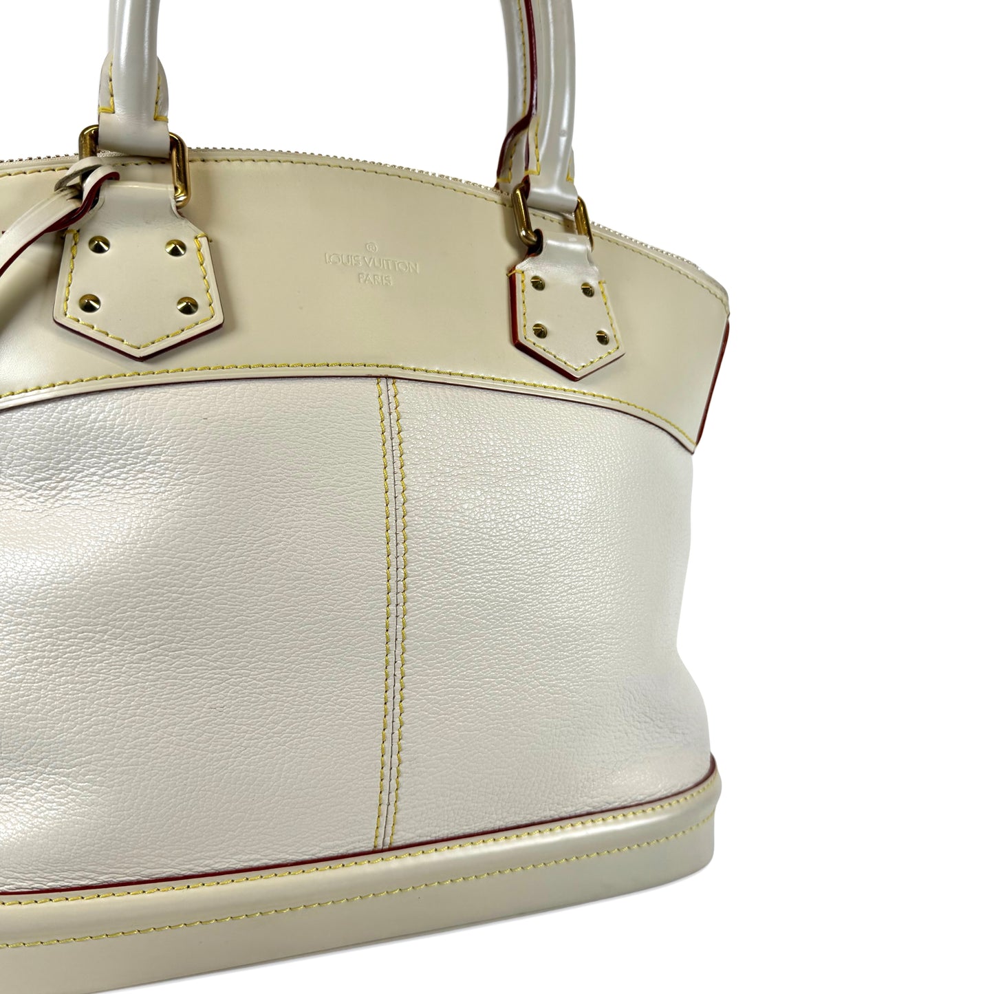 Louis Vuitton Lockit Suhali White Bag