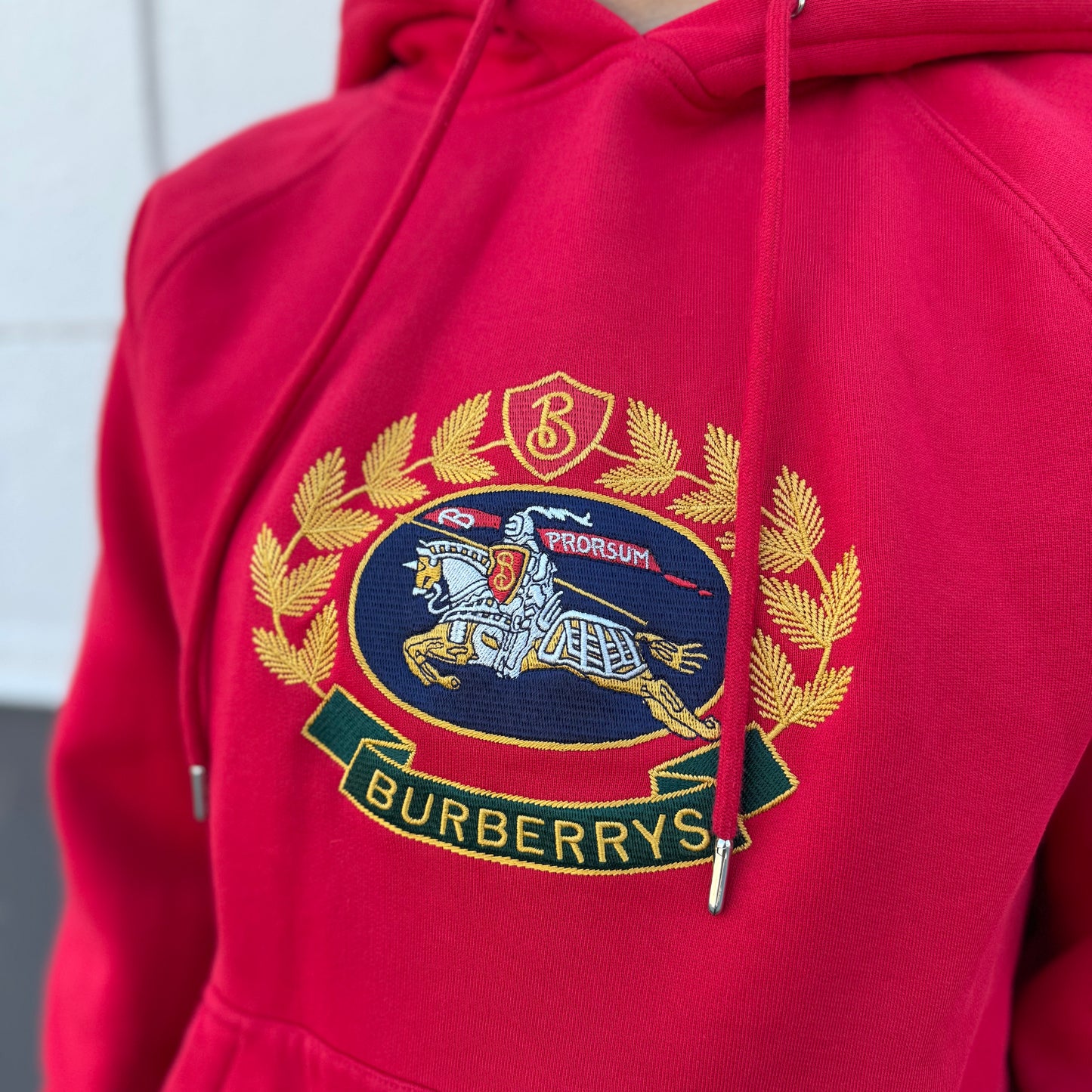 Burberry Logo Red Hoodie