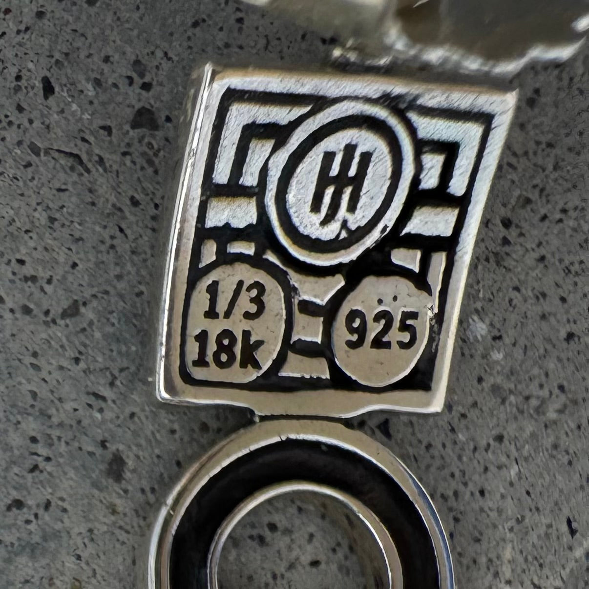 John Hardy Sterling Silver Yellow Gold Dots Silang Half Hoop Earrings