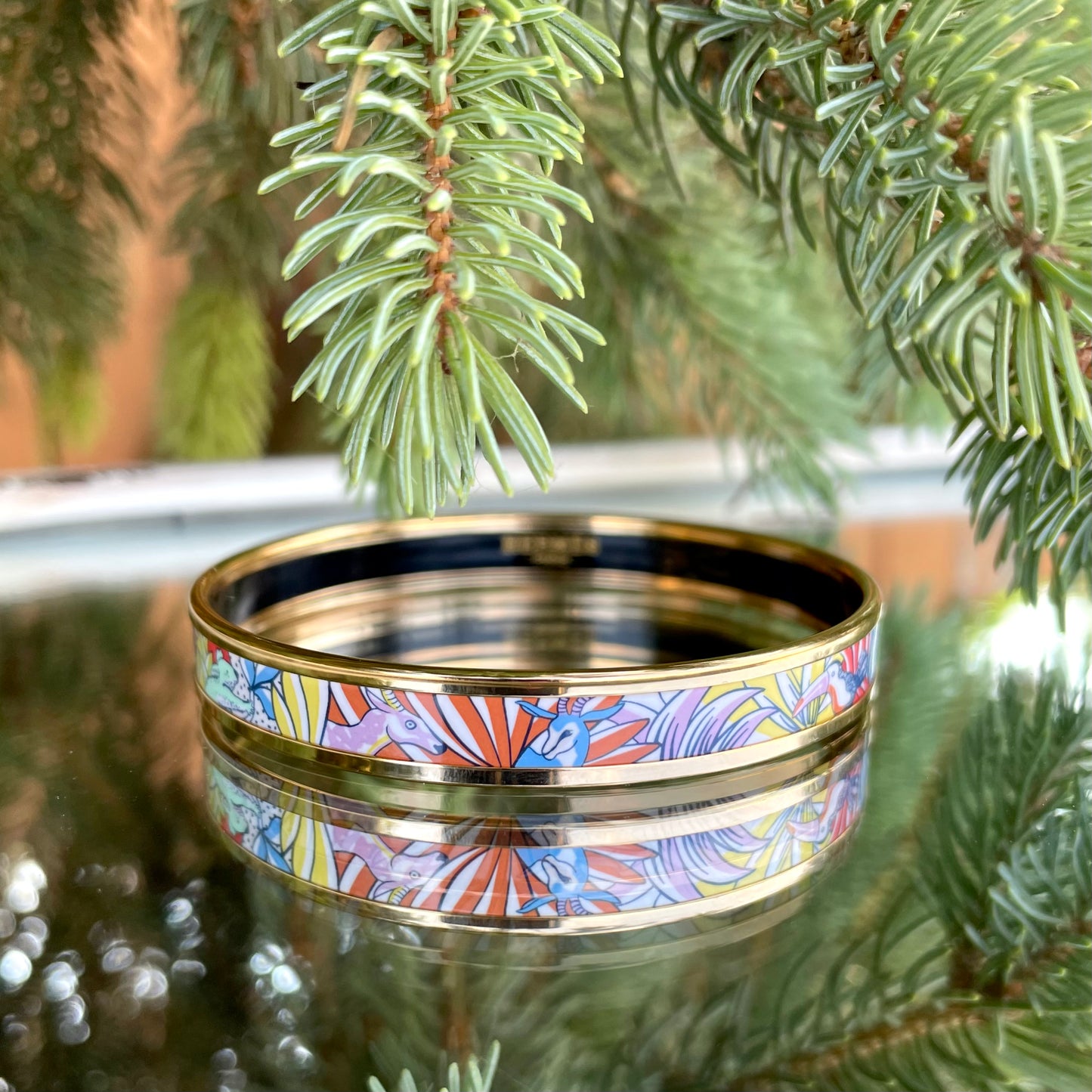 Hermès Animaux Camoufles Bangle Bracelet