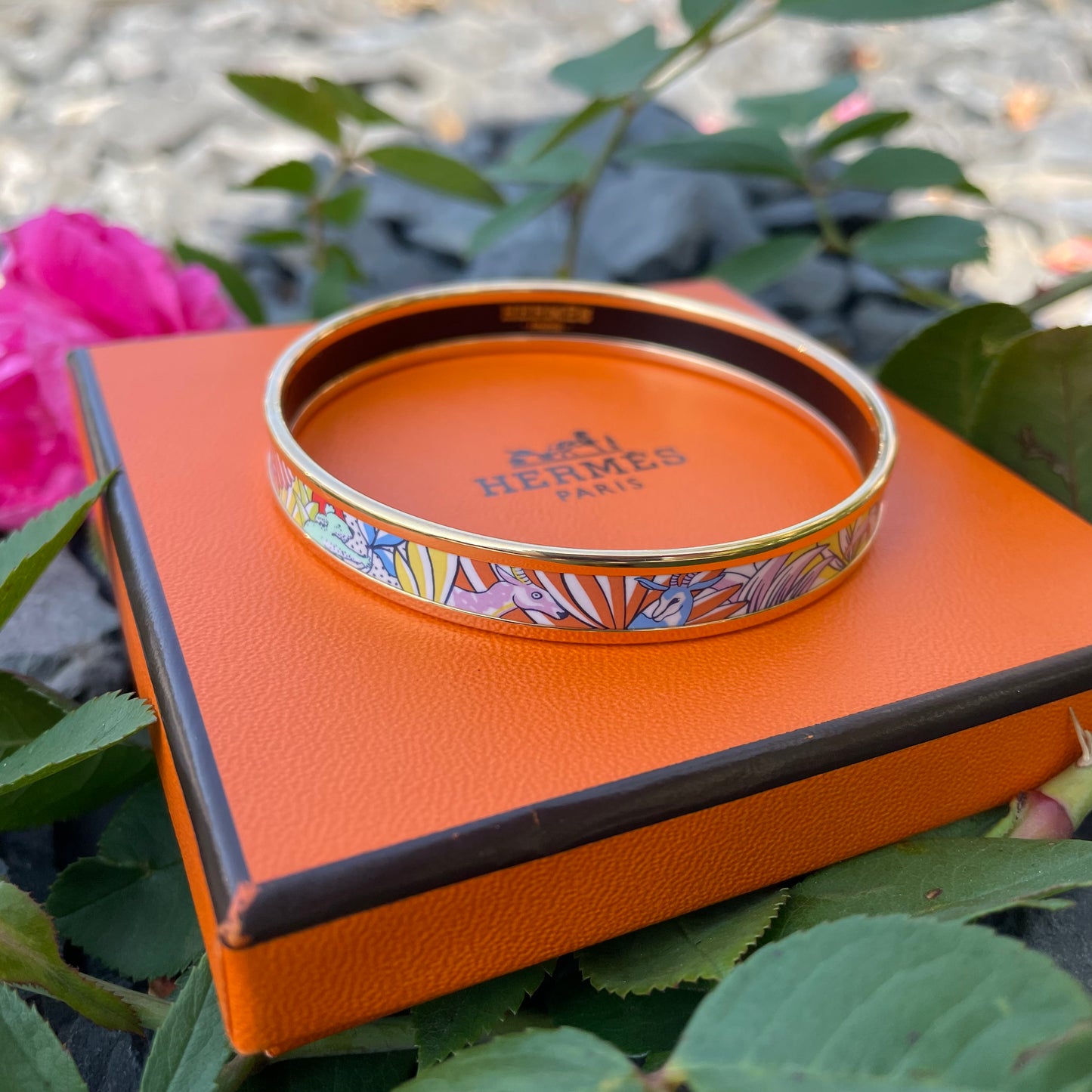 Hermès Animaux Camoufles Bangle Bracelet