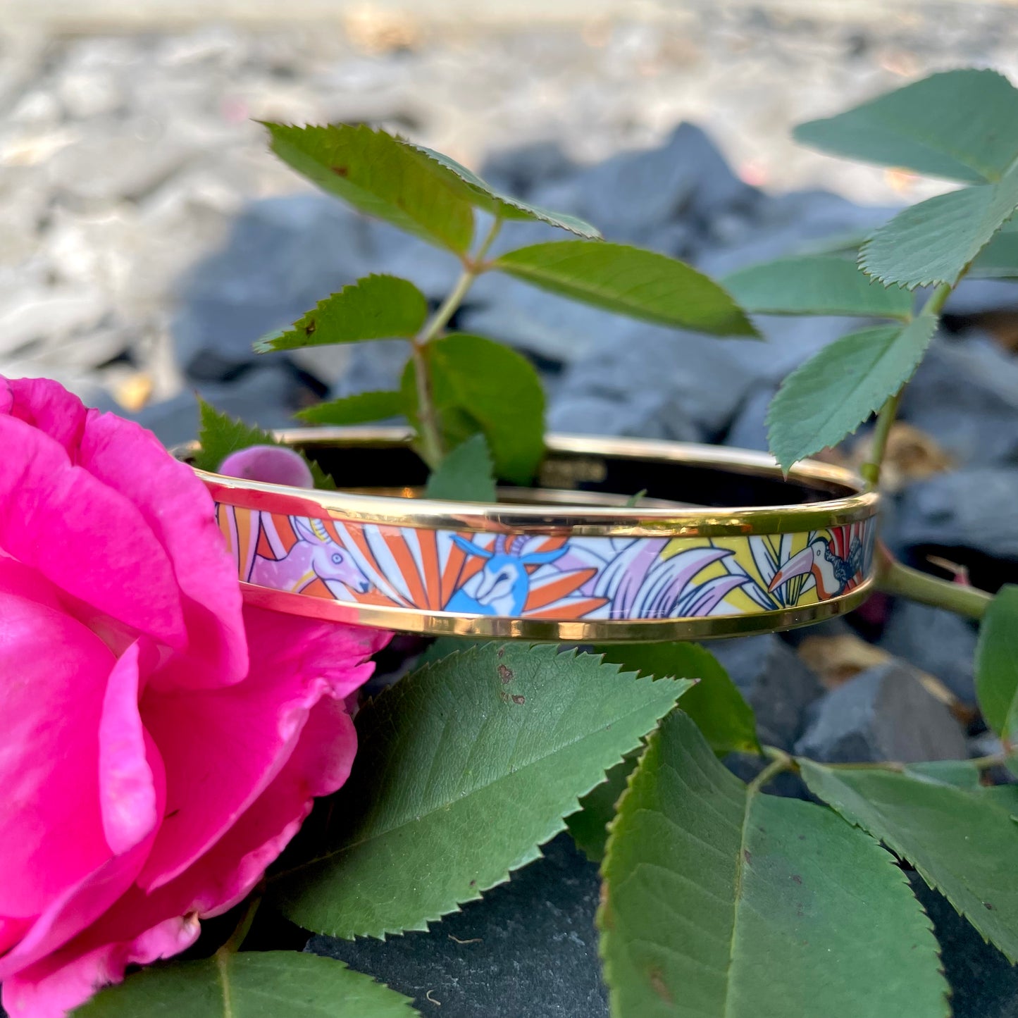 Hermès Animaux Camoufles Bangle Bracelet