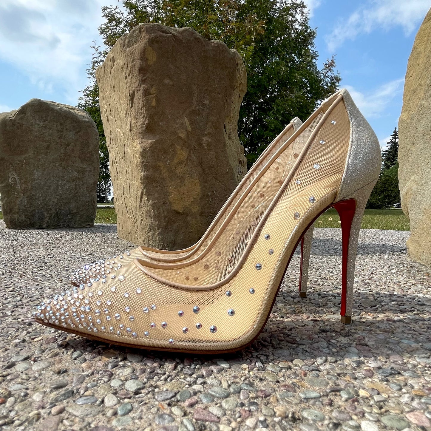 Christian Louboutin Follies Strass Pumps