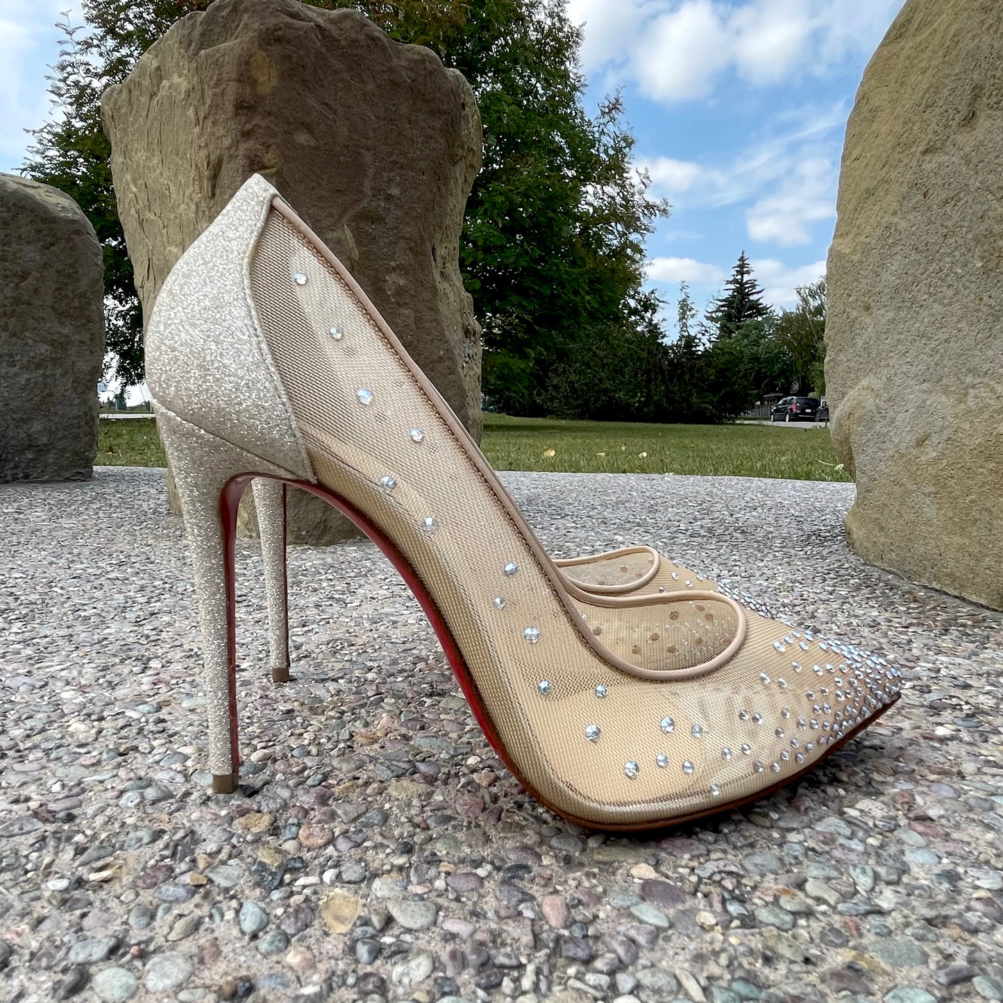 Christian Louboutin Follies Strass Pumps