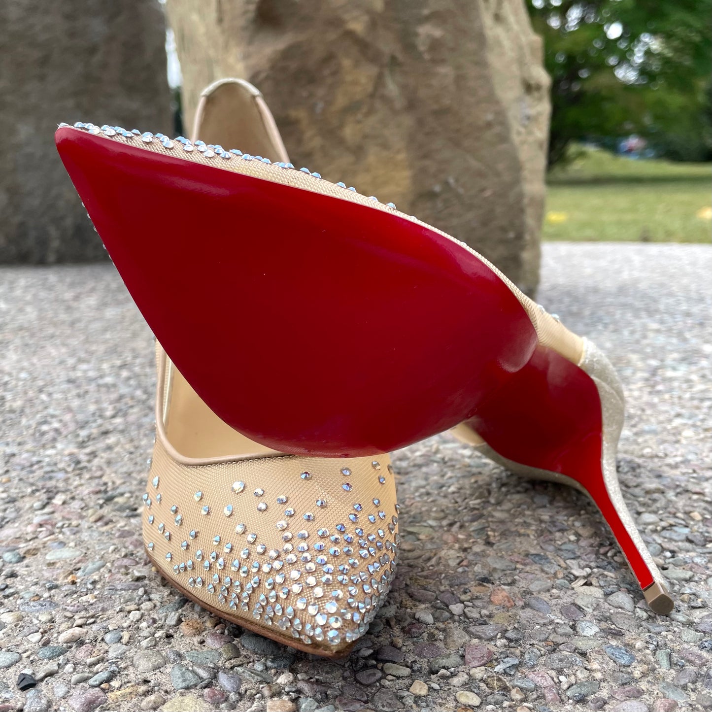 Christian Louboutin Follies Strass Pumps