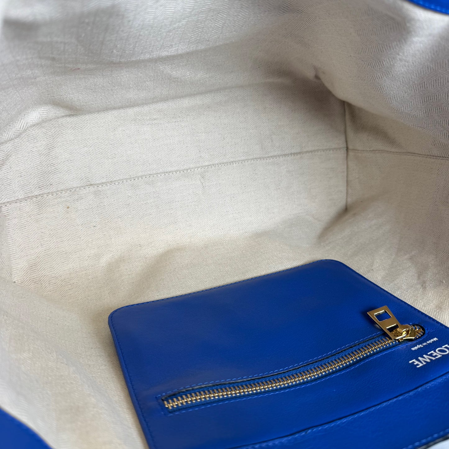 Loewe Anagram-Embossed Leather Shopper Bag