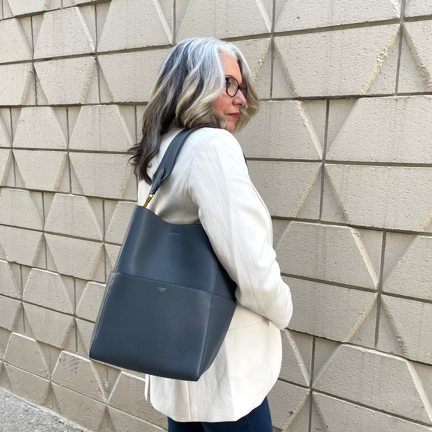 Celine Sangle Bucket Tote Bag