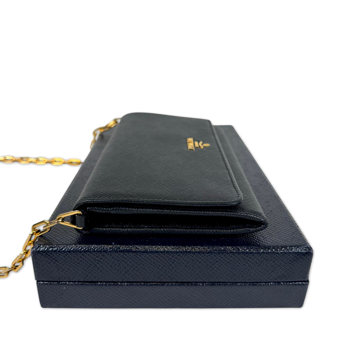 Prada Saffiano Leather Wallet on Chain
