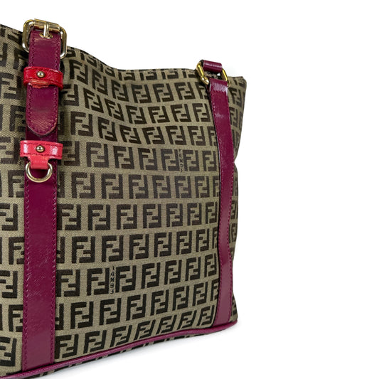 Fendi Zucchino Canvas Superstar Shopping Tote
