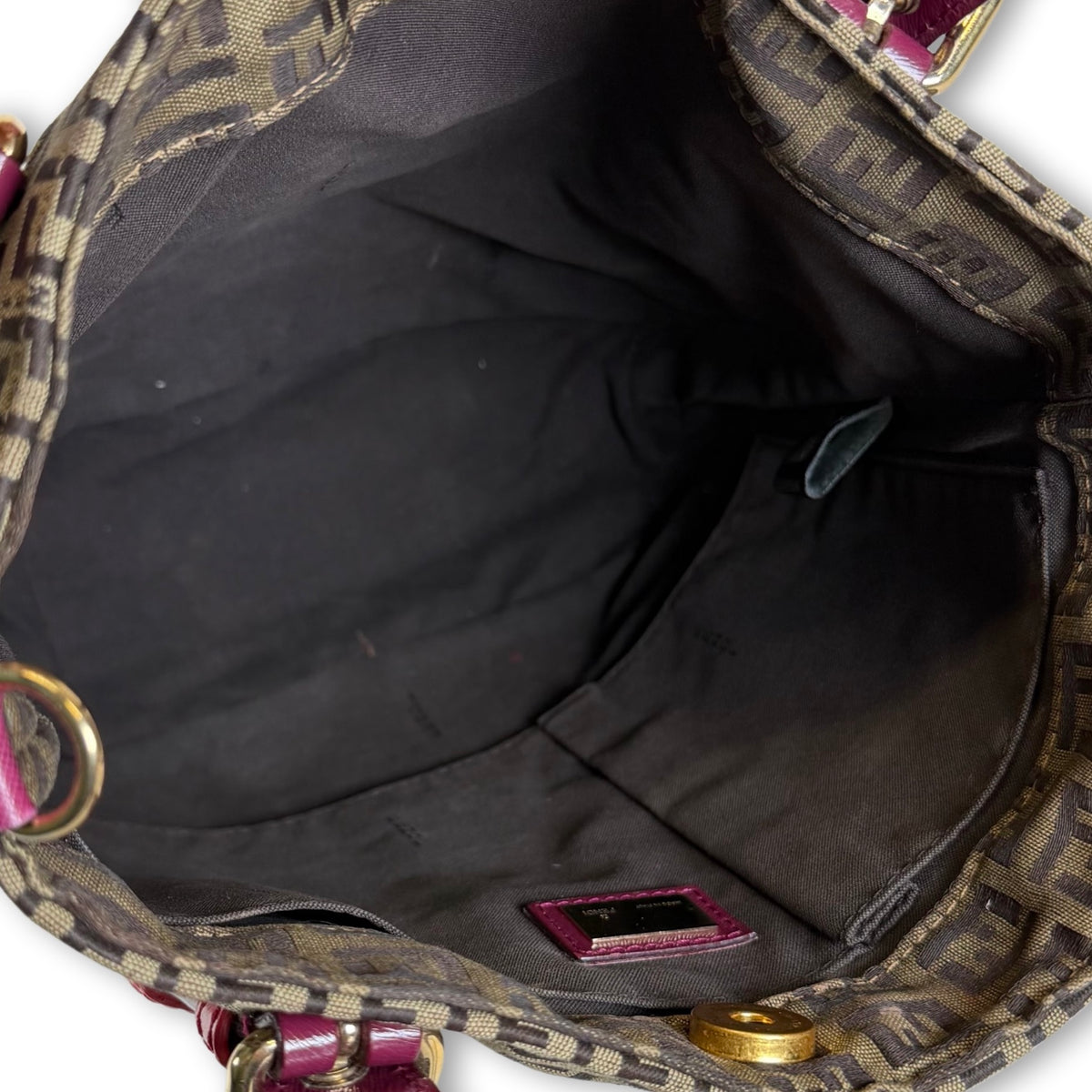 Fendi Zucchino Canvas Superstar Shopping Tote
