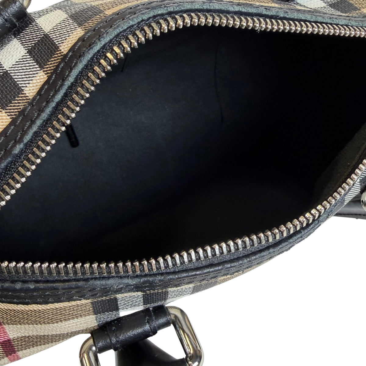 Burberry Nova Check Canvas Chester Bowling Bag