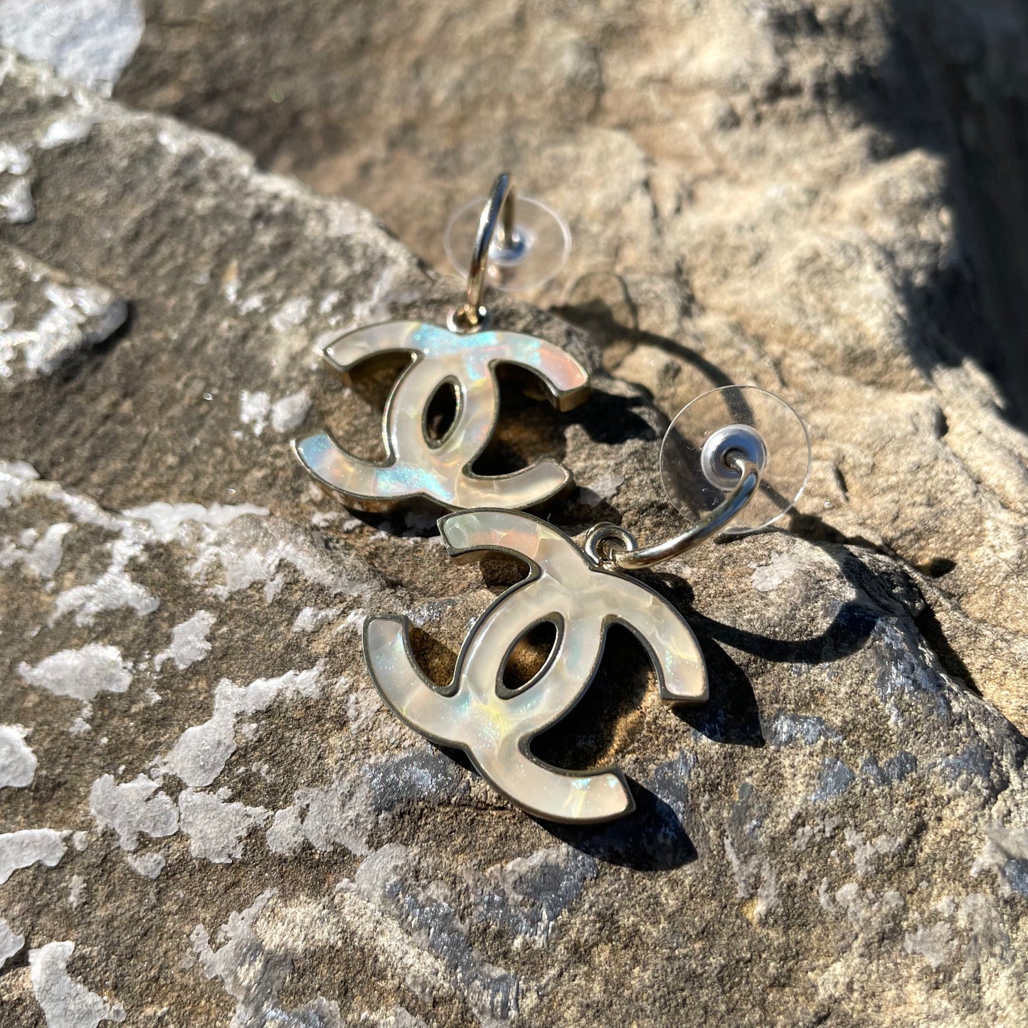 Chanel CC Iridescent Earrings