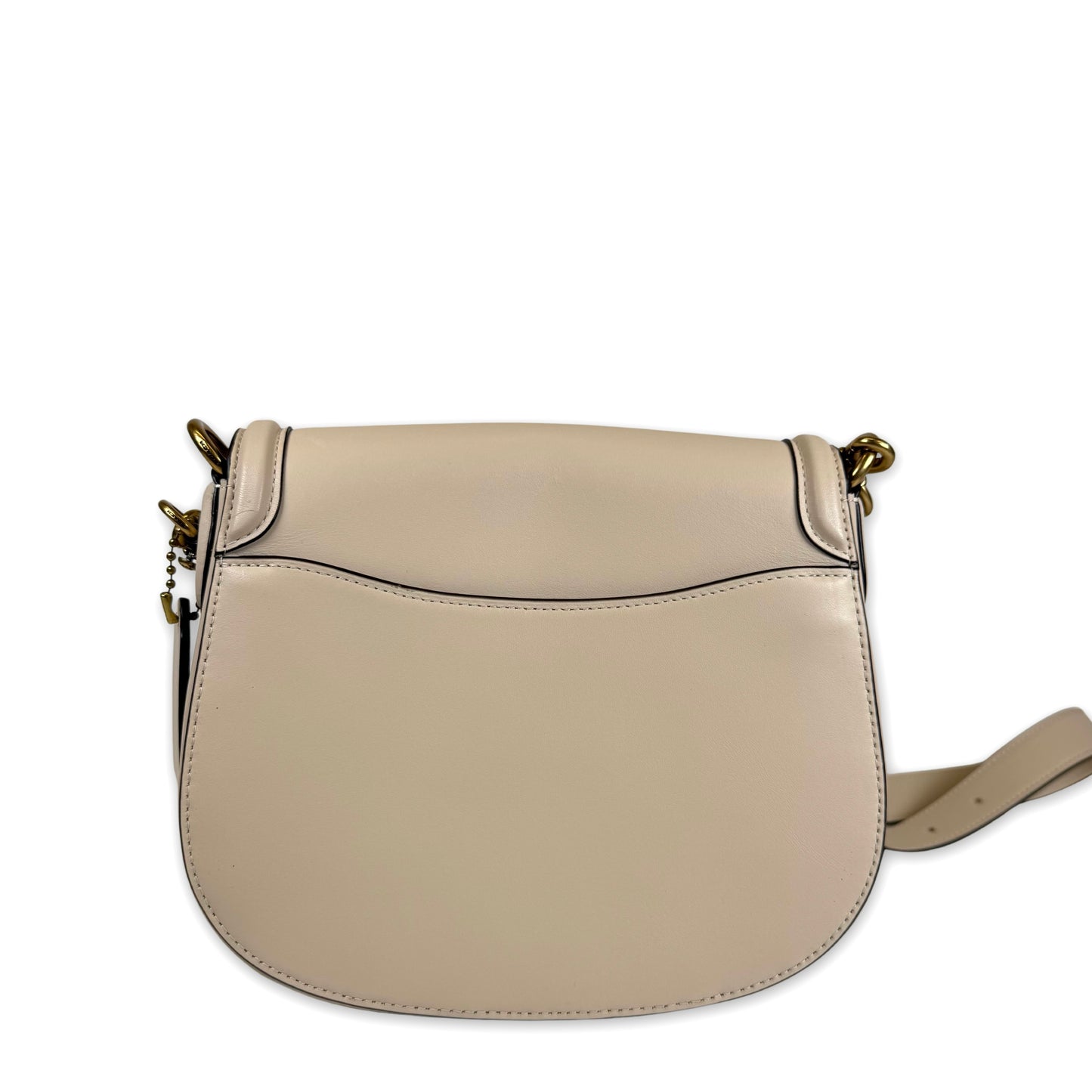 Coach Beat Saddle Cream Bag