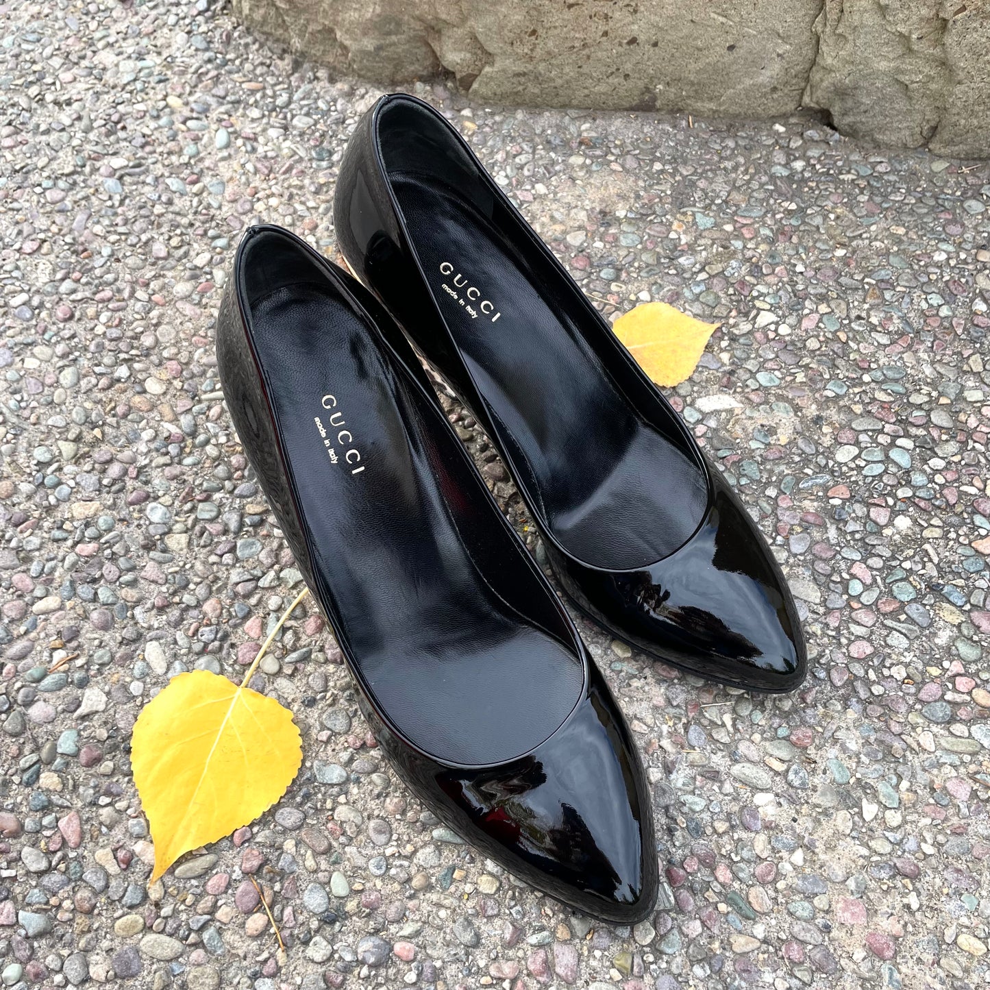 Gucci Leopard Print Wedge Pumps