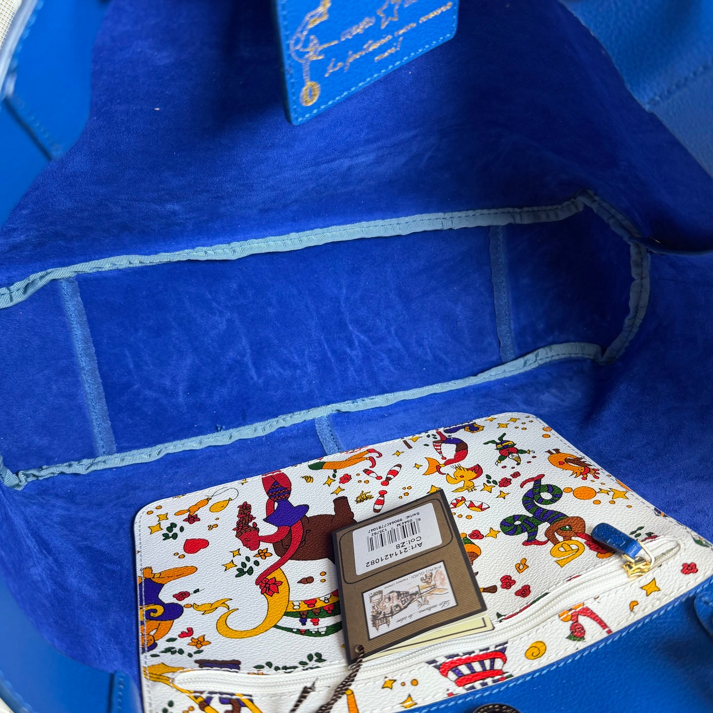 Piero Guidi Magic Circus Leather Tote Bag