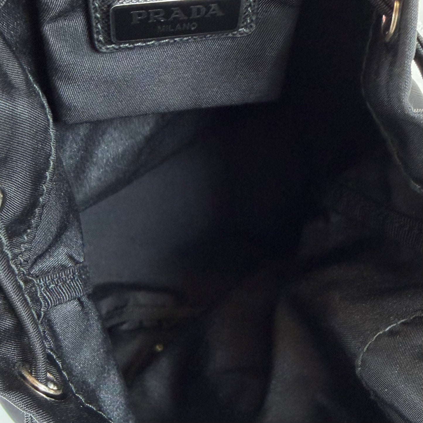 Prada Nylon Mini Drawstring Pouch