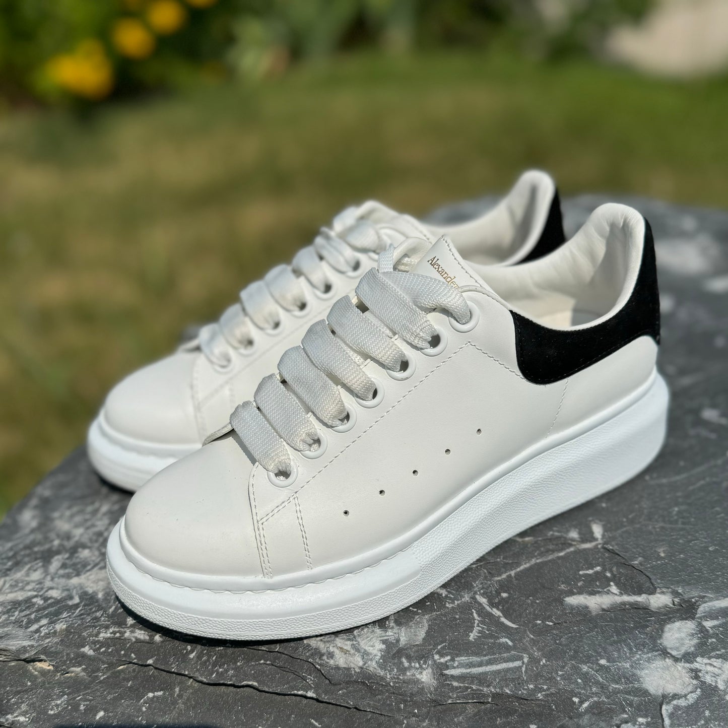 Alexander McQueen Oversized Leather Sneakers