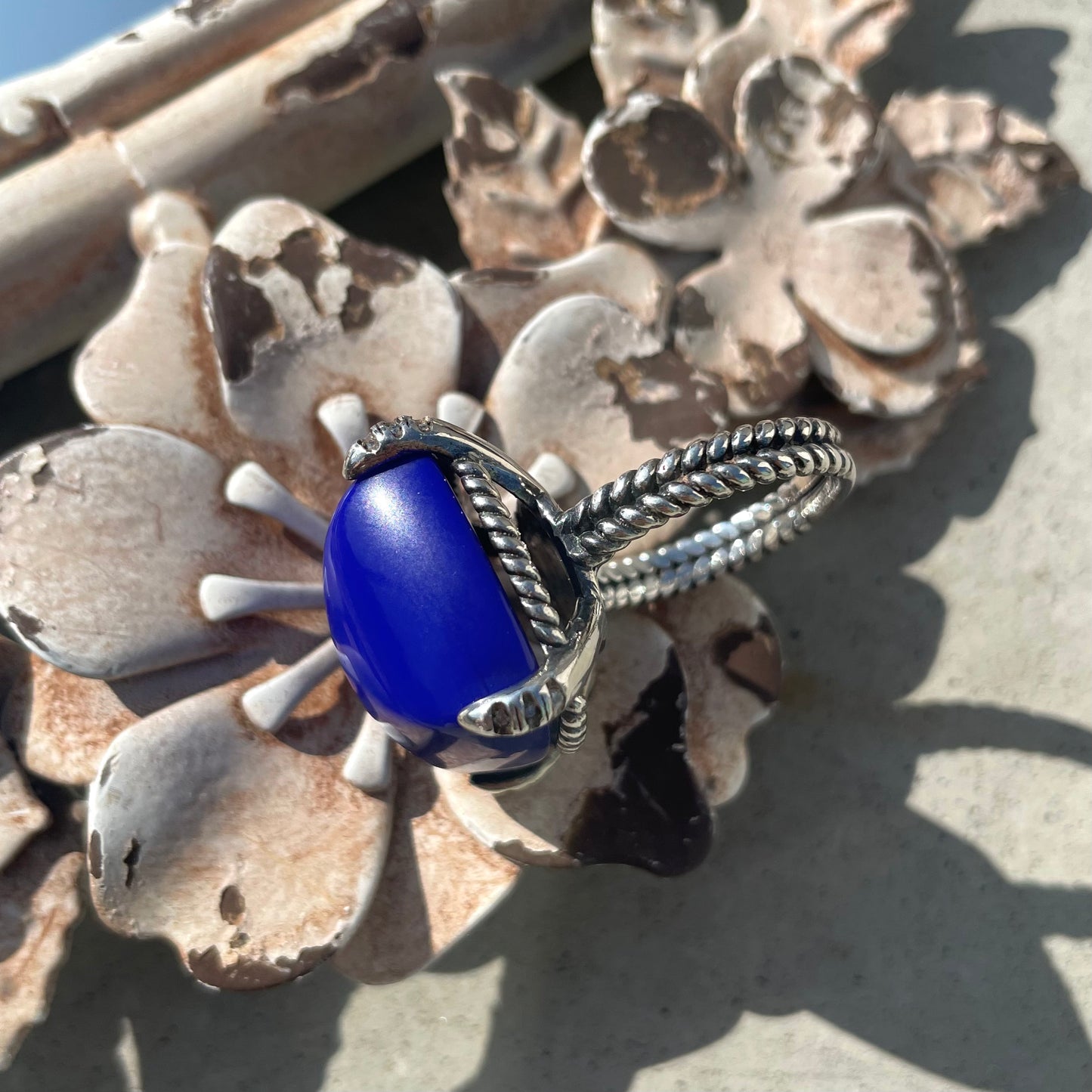 David Yurman 925 Silver Lapis Lazuli Ring