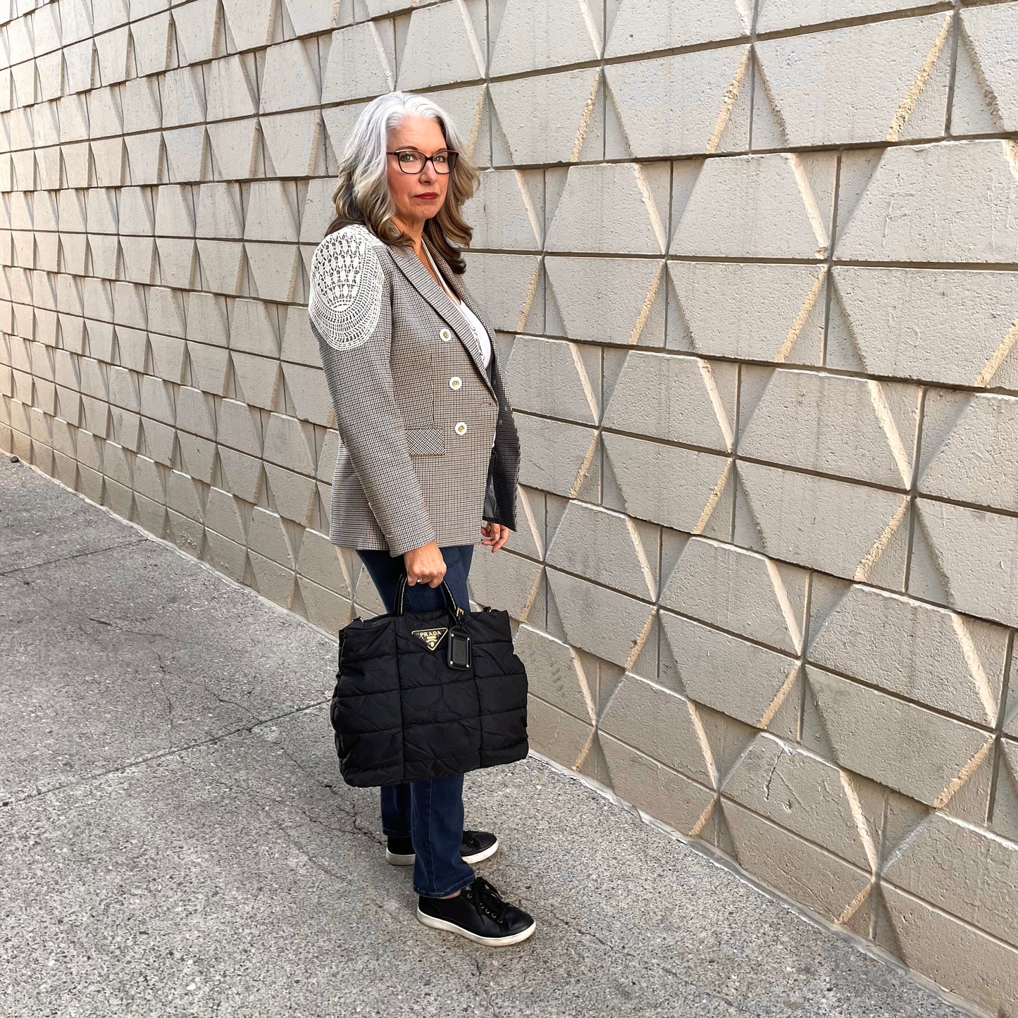 Prada Gaufre Nylon Tote Bag