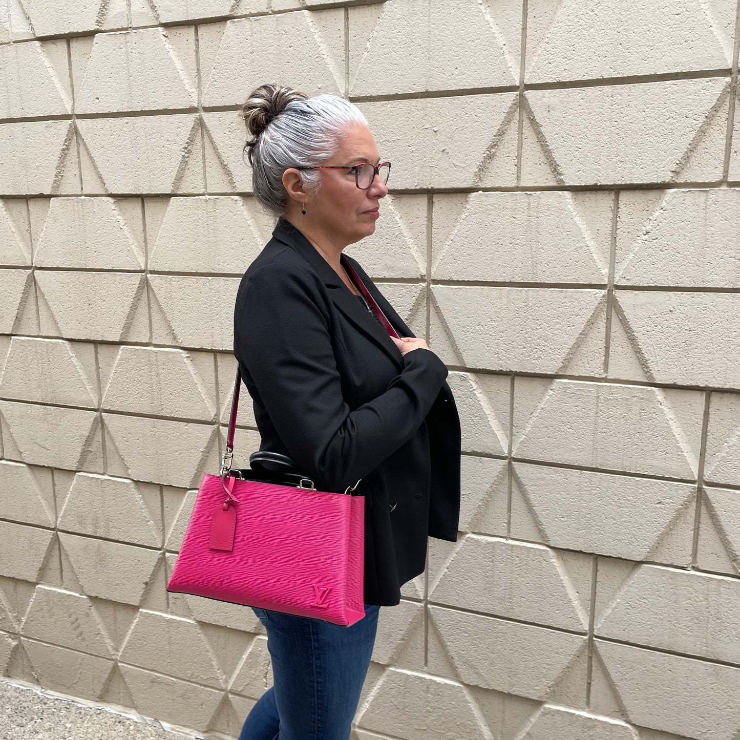 Louis Vuitton Epi Leather Kleber PM Bag