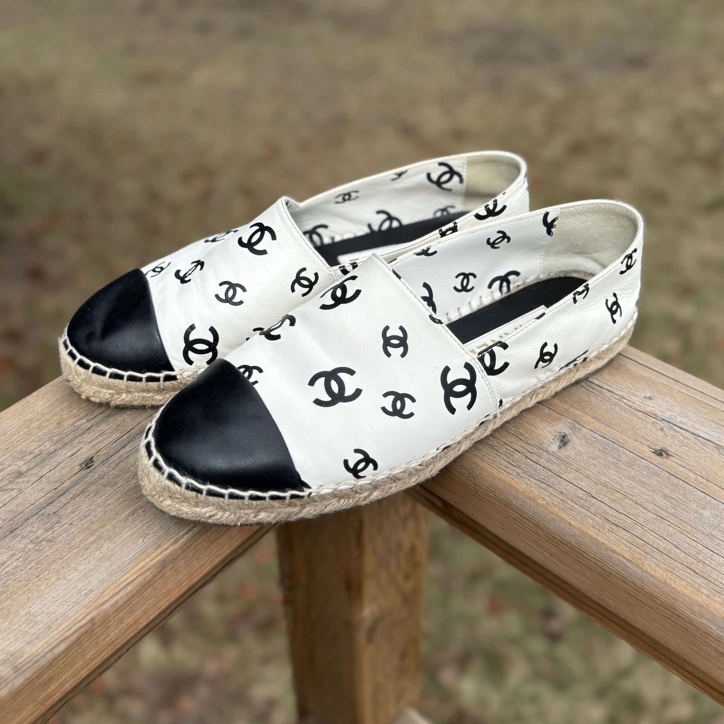 Chanel Lambskin Espadrilles