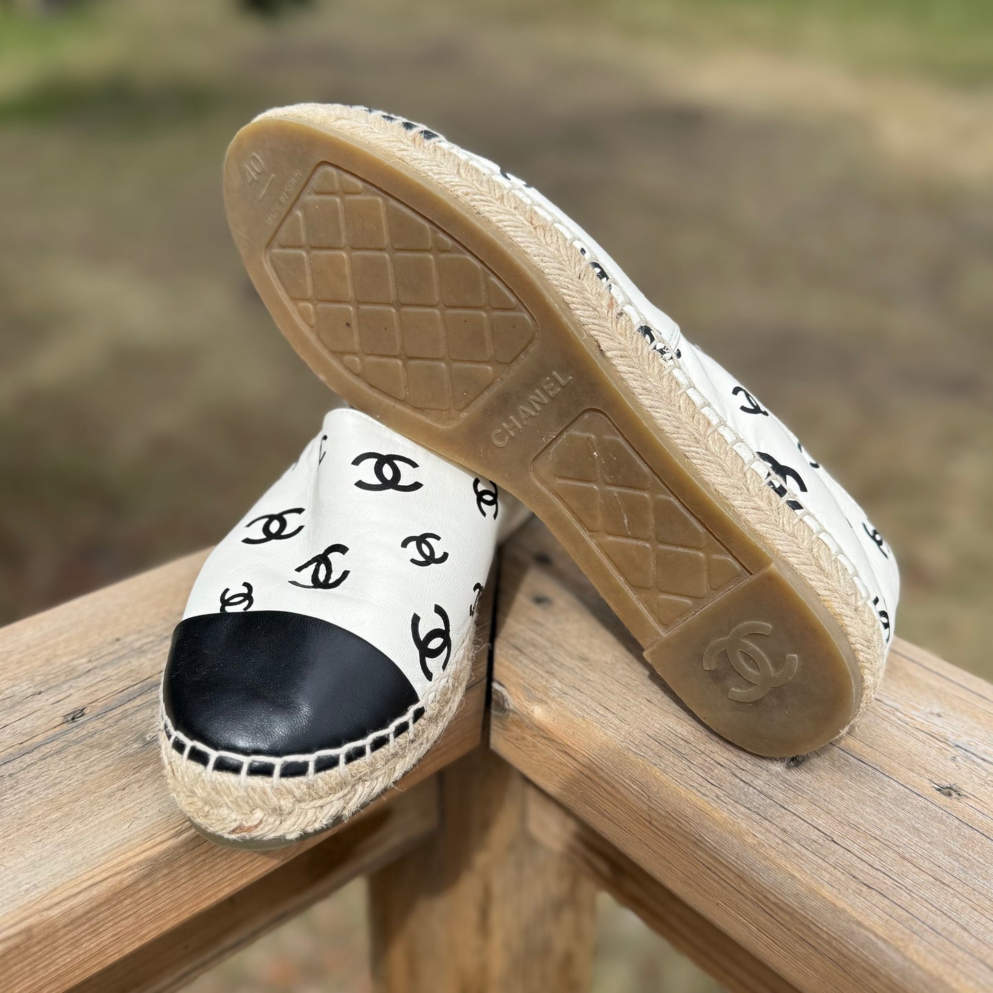 Chanel Lambskin Espadrilles