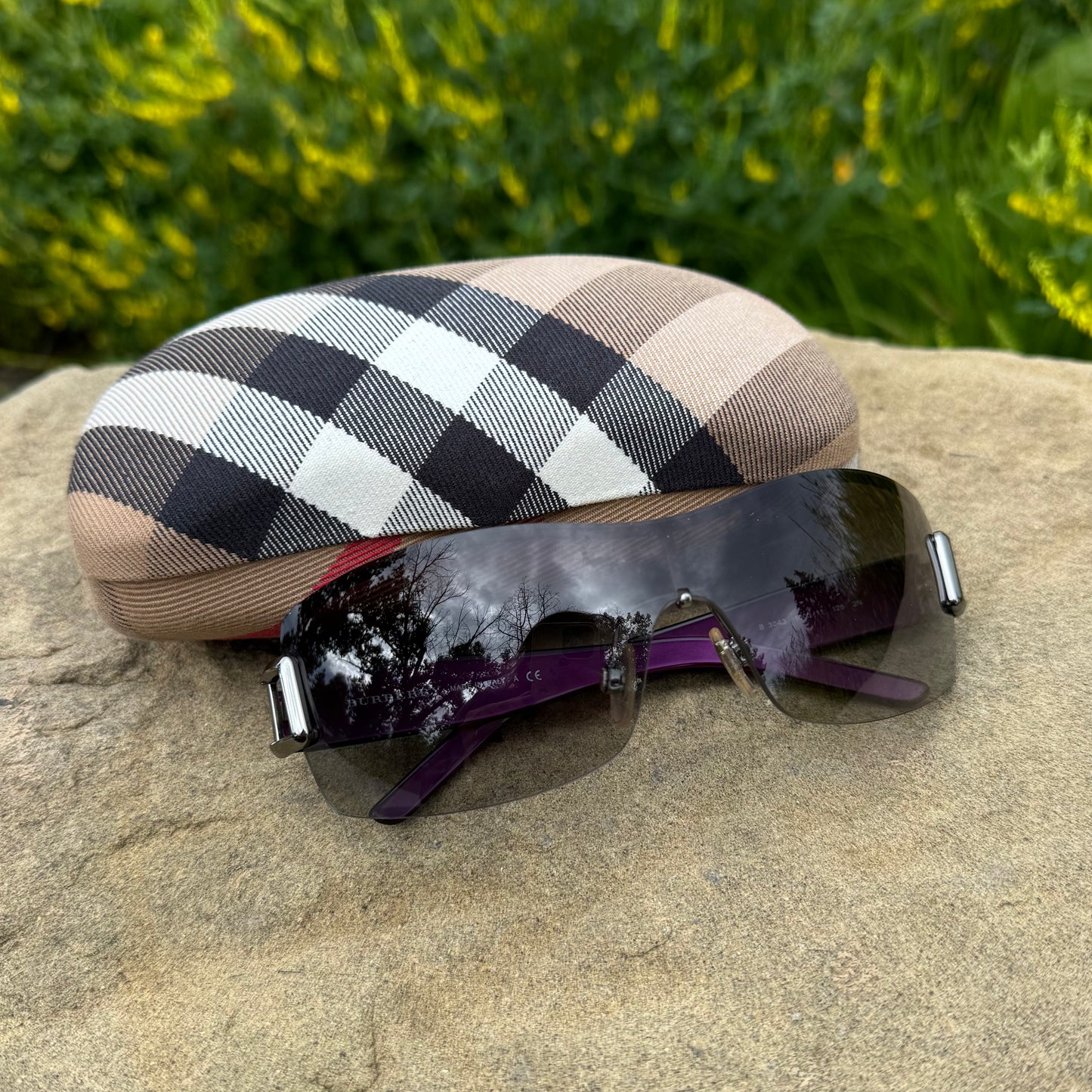 Burberry Purple Check Sunglasses