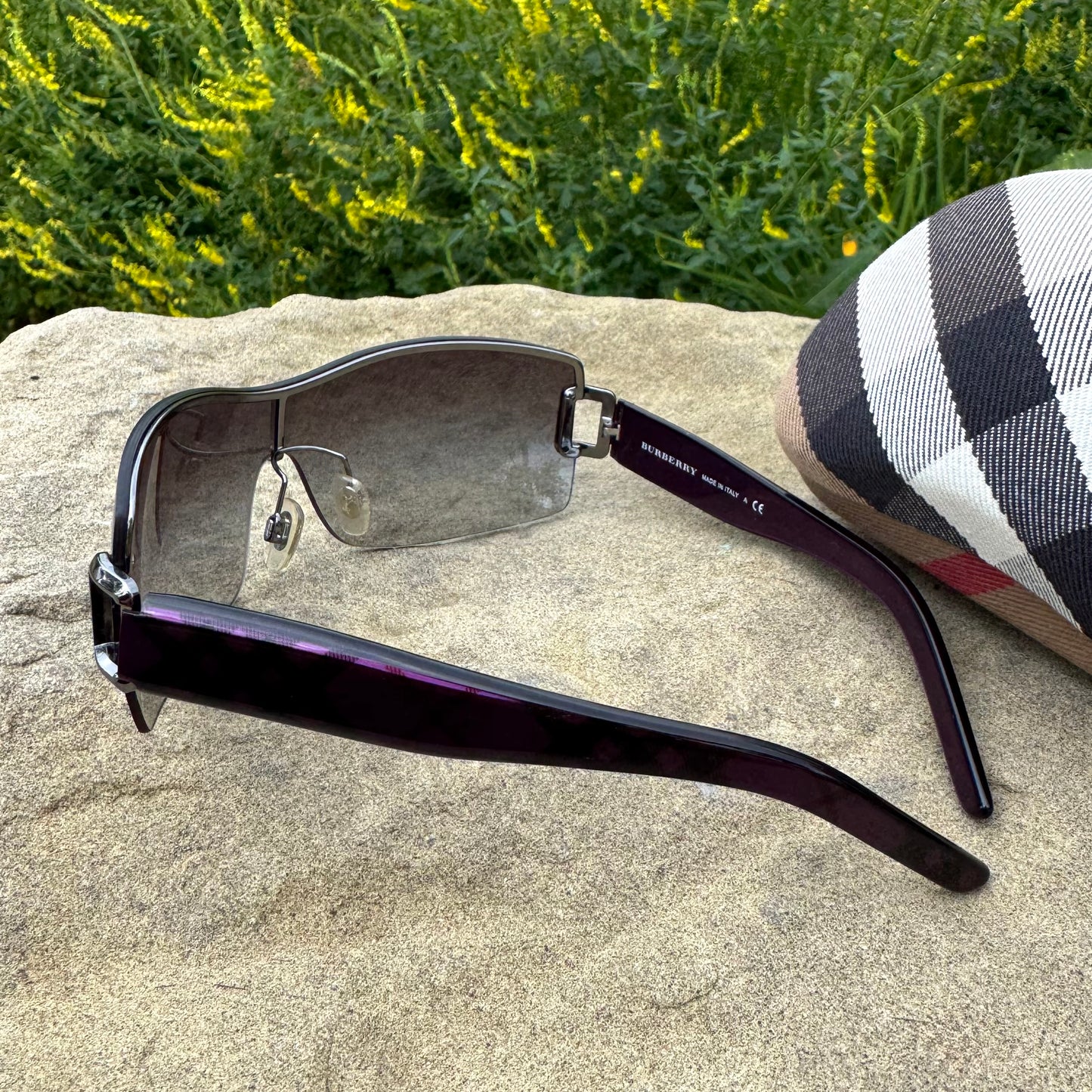 Burberry Purple Check Sunglasses