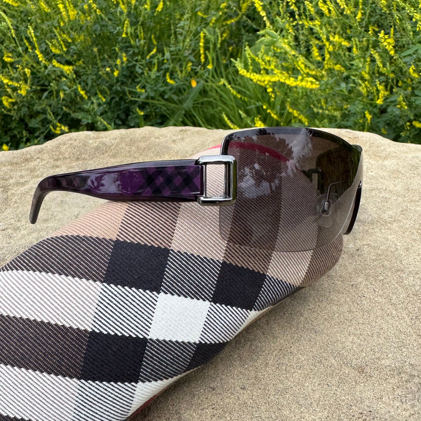 Burberry Purple Check Sunglasses