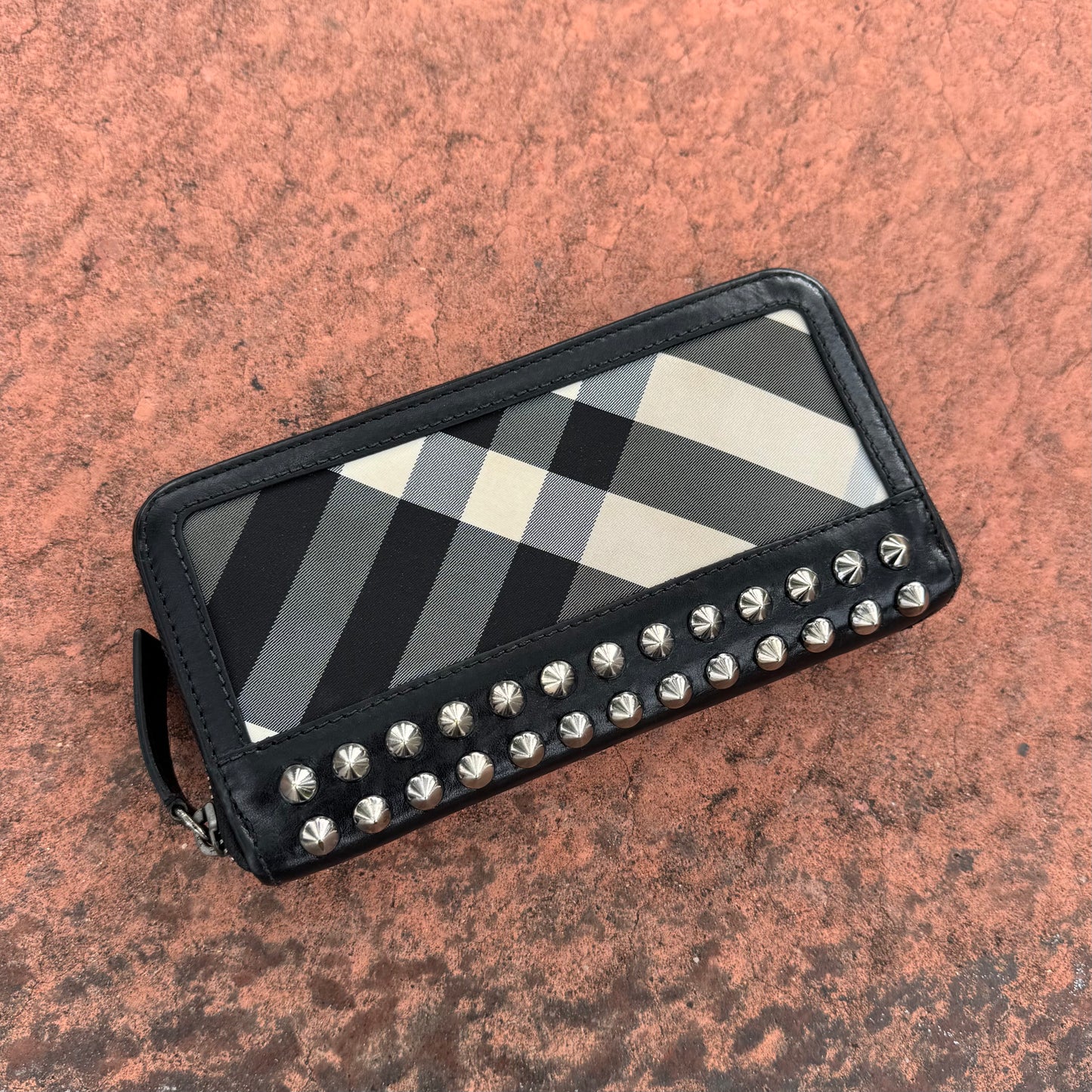 Burberry Studded Nova Check Wallet