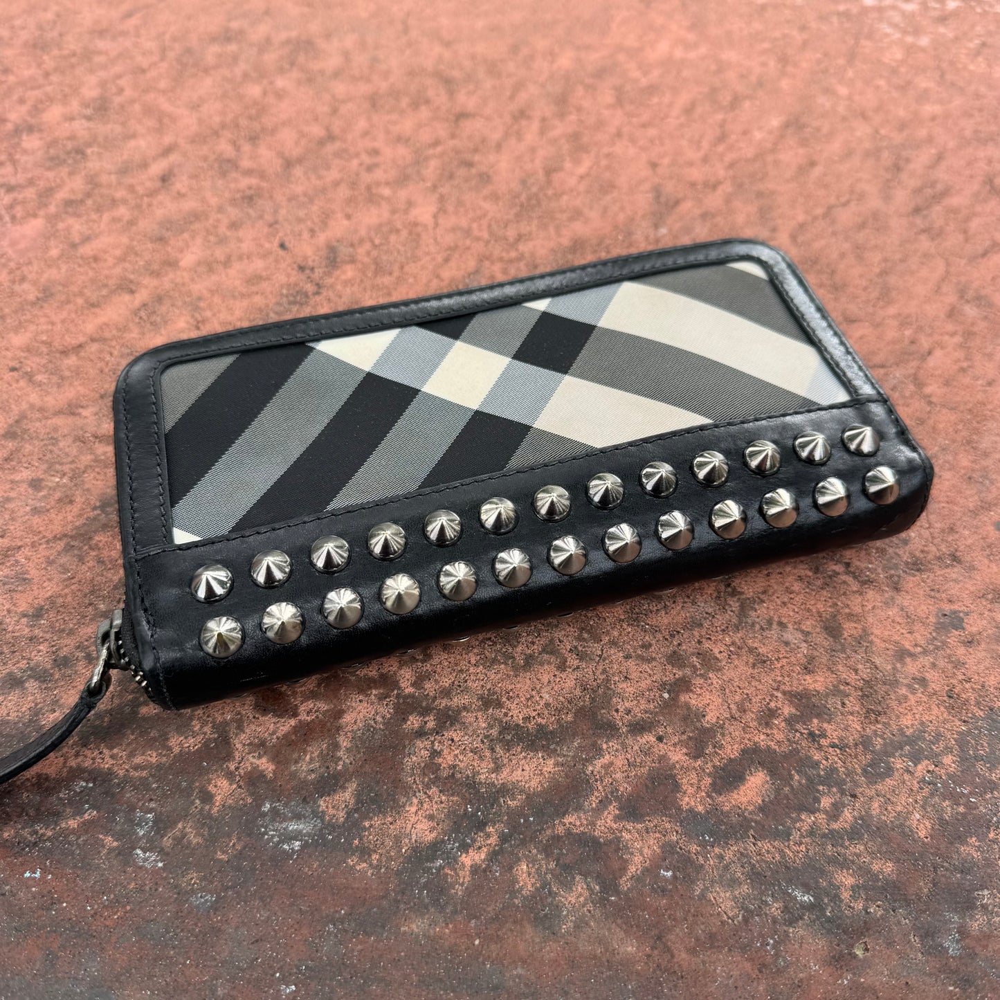 Burberry Studded Nova Check Wallet