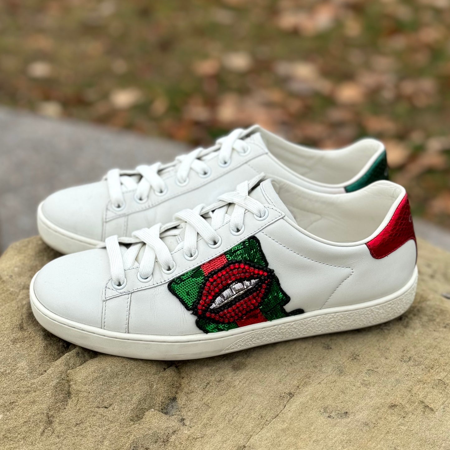 Gucci Ace Lip Sneakers