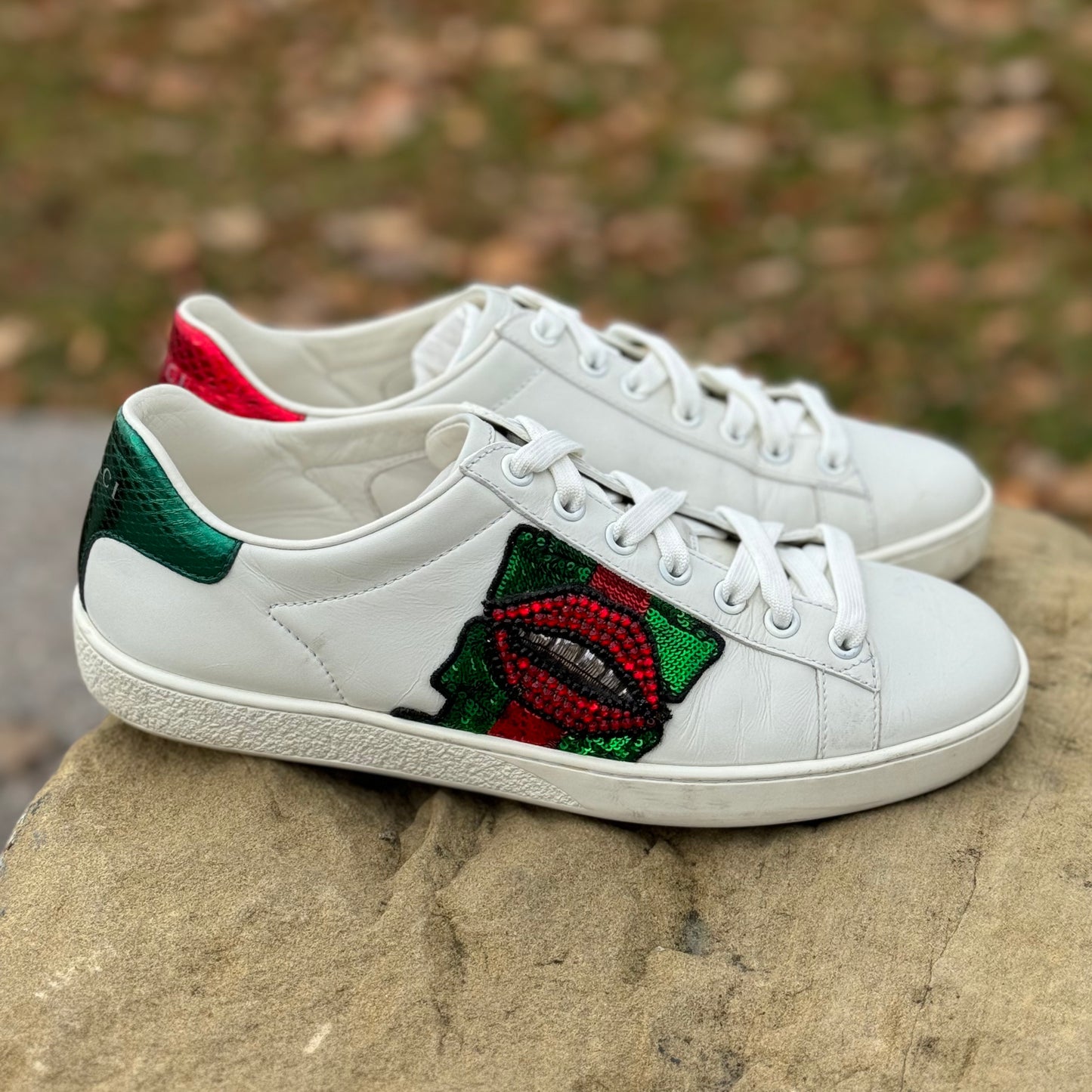 Gucci Ace Lip Sneakers