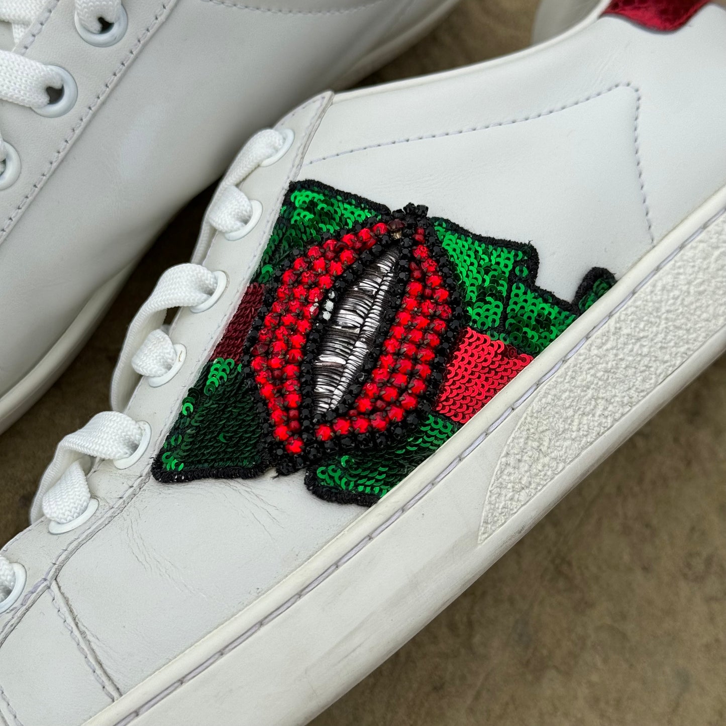 Gucci Ace Lip Sneakers