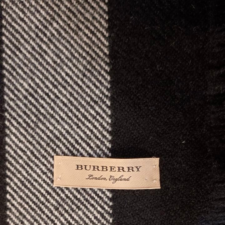 Burberry Fringe Wool Scarf