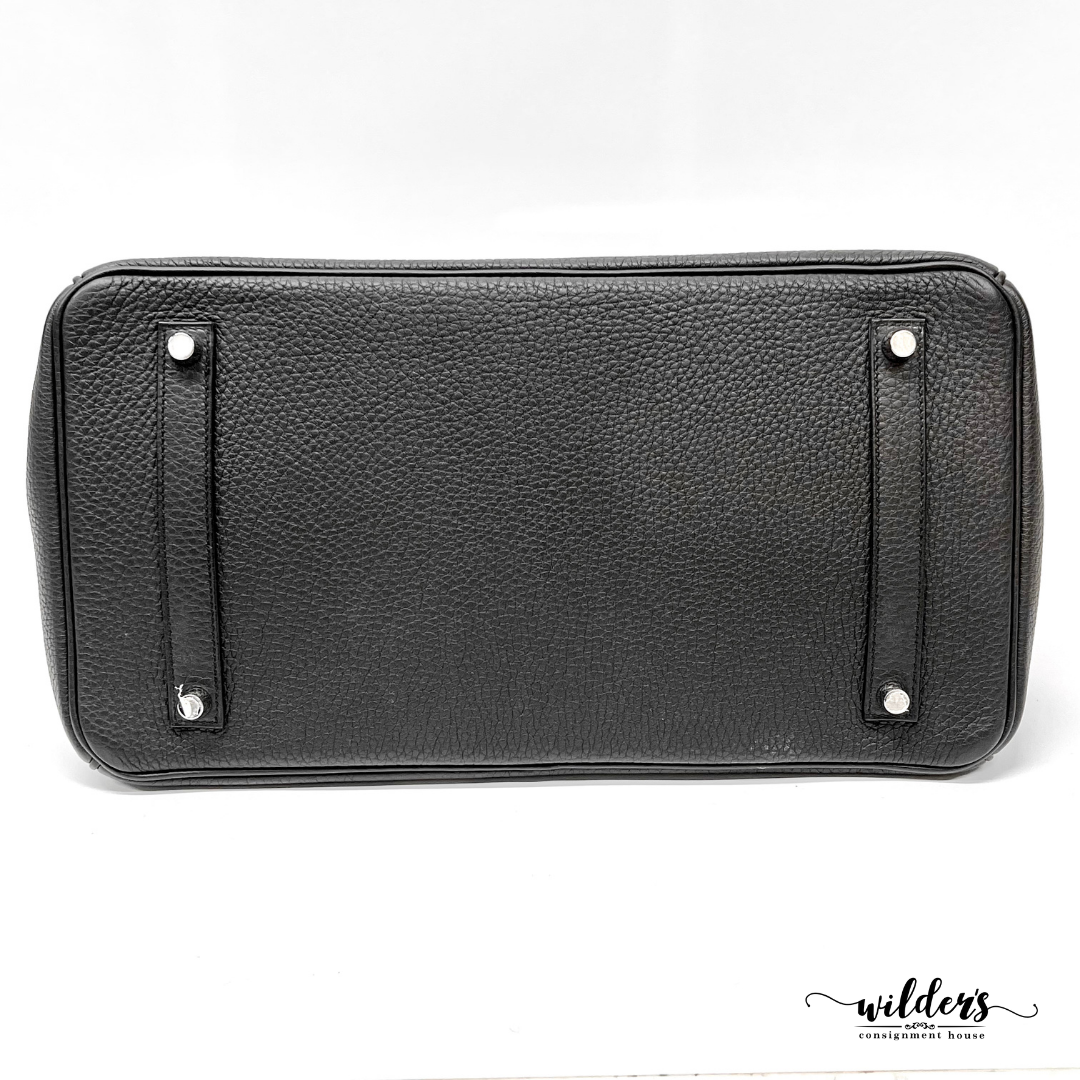 HERMES Noir Birkin Bag Size 35