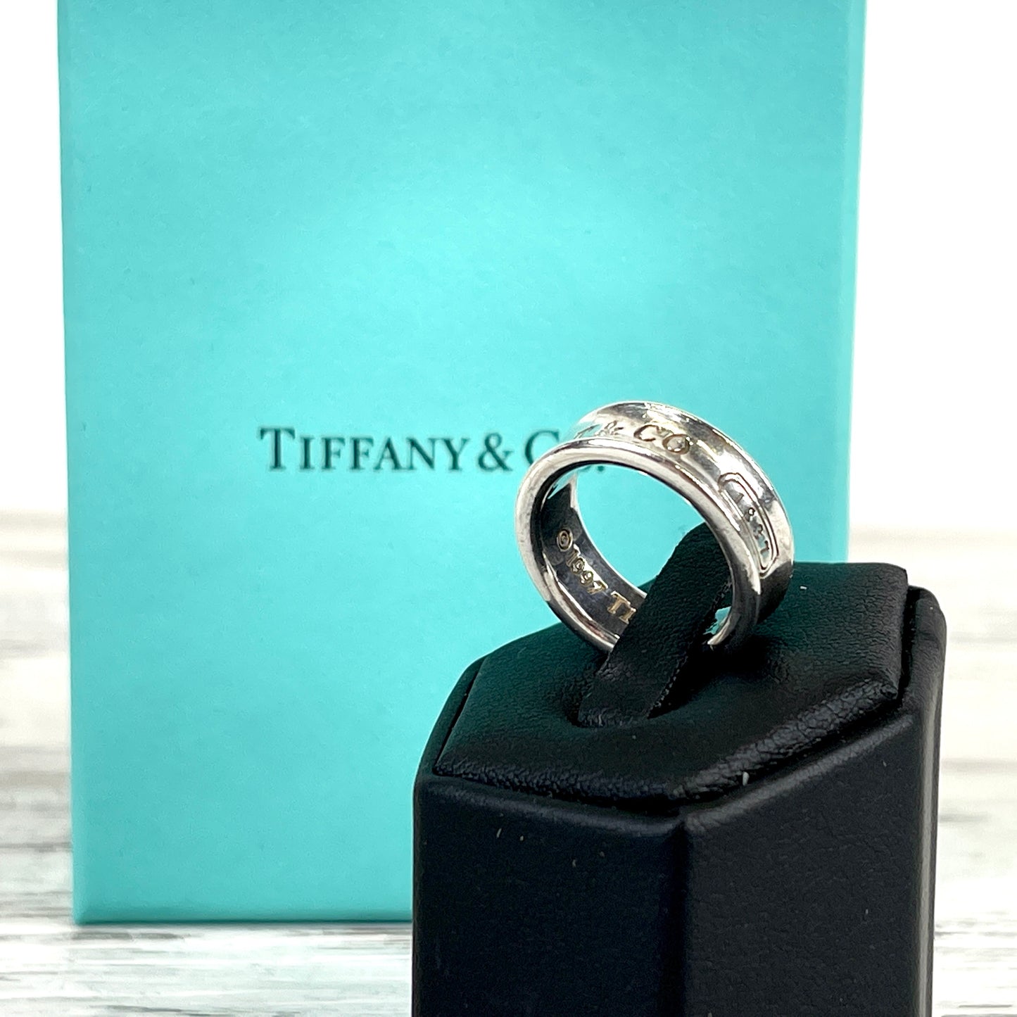 TIFFANY & CO. Sterling Silver 6" 1837 Ring
