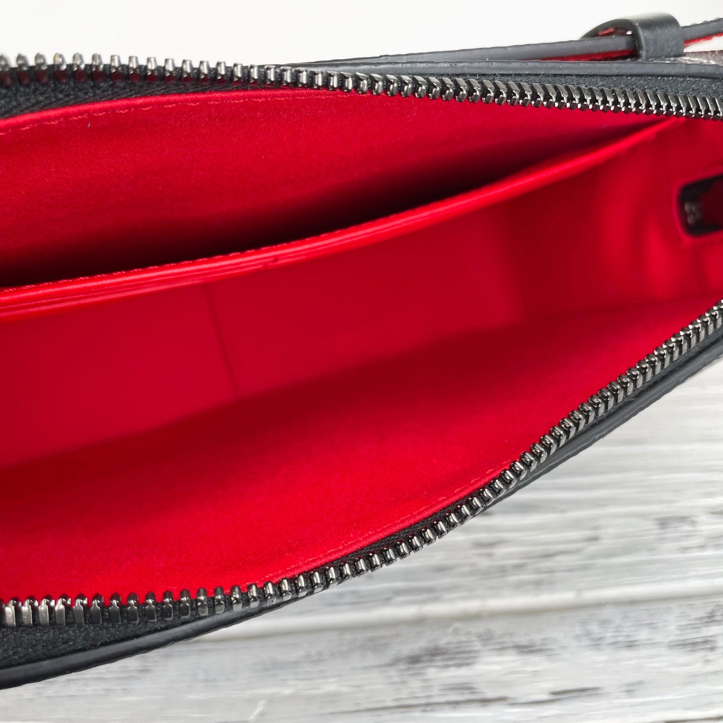 CHRISTIAN LOUBOUTIN Black and Red Ruisbuddy Messenger Bag