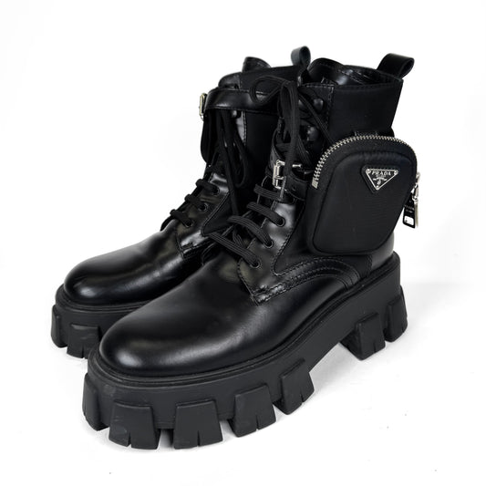 Prada Monolith Combat Boots