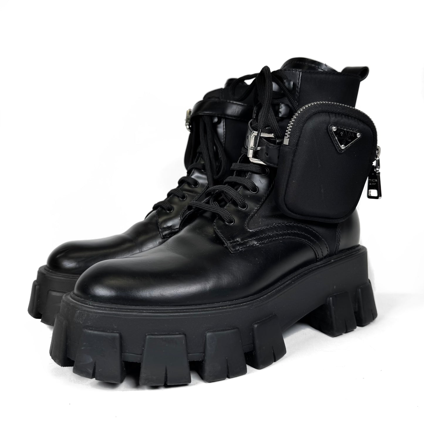 Prada Monolith Combat Boots