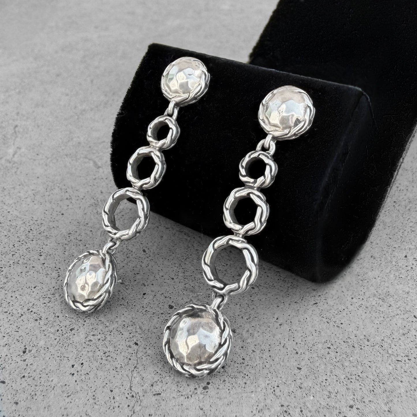 John Hardy Palu Estate Woven Cable Dangle Earrings