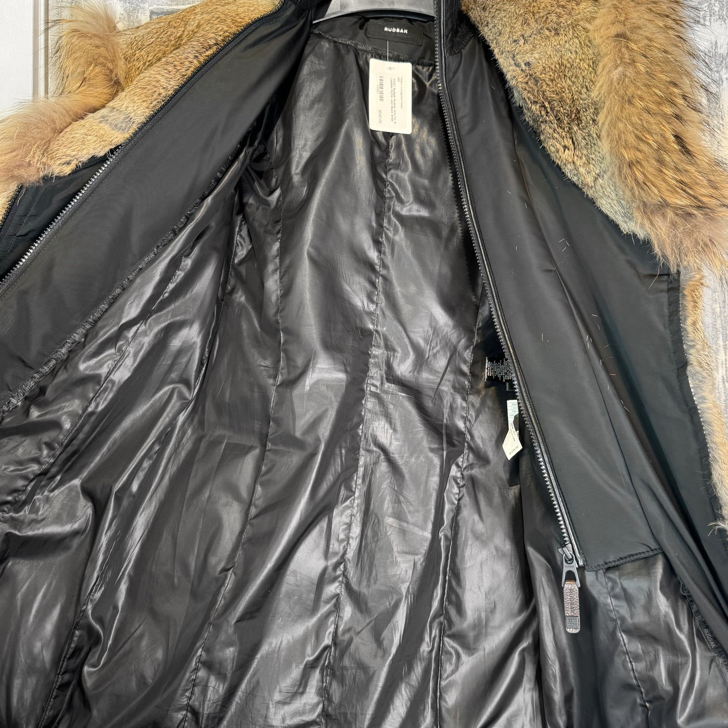 Rudsak Fur & Leather Puffer Coat