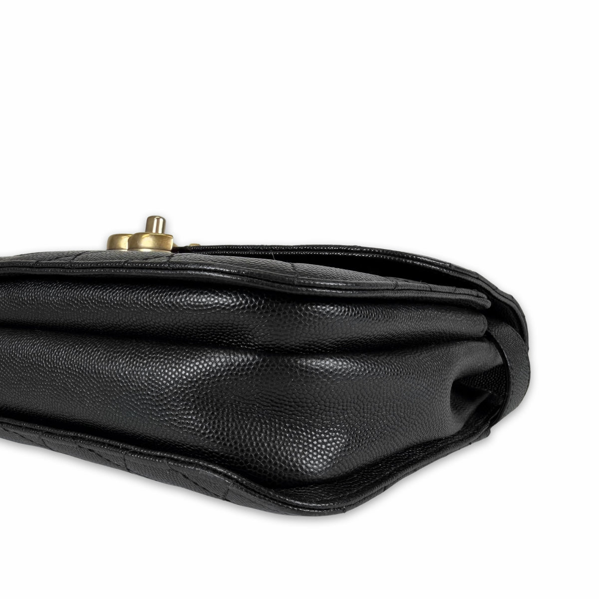 Chanel Quilted Caviar Leather Top Handle Bag