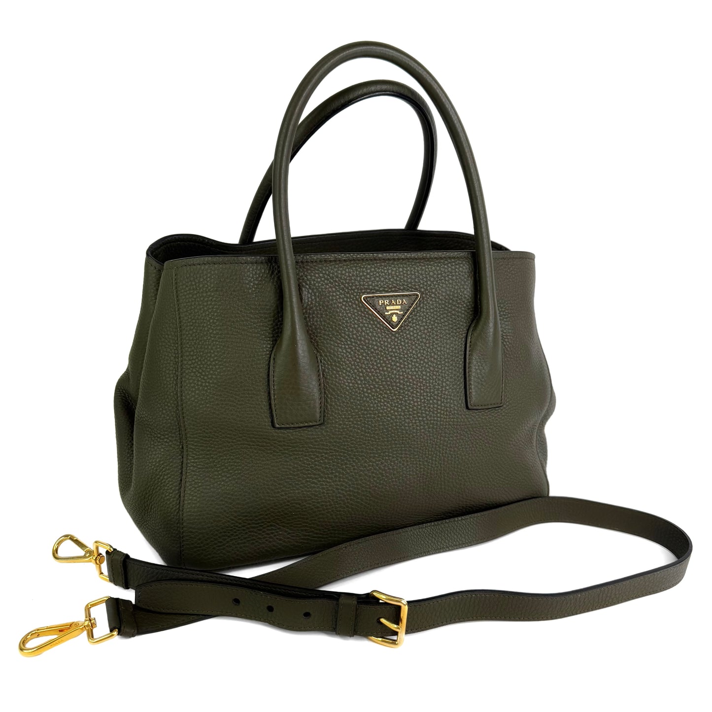 Prada Vitello Daino North South Tote Bag