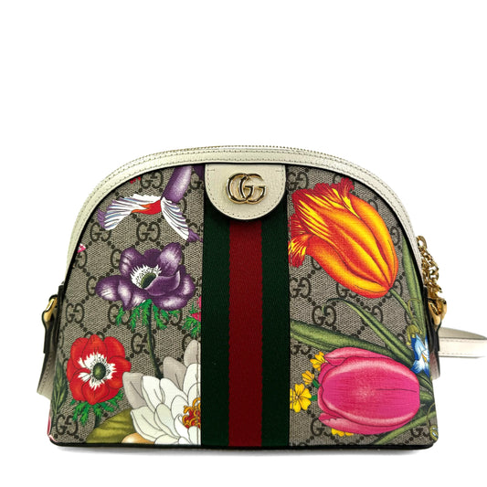 Gucci Dome Ophidia Floral Small Bag