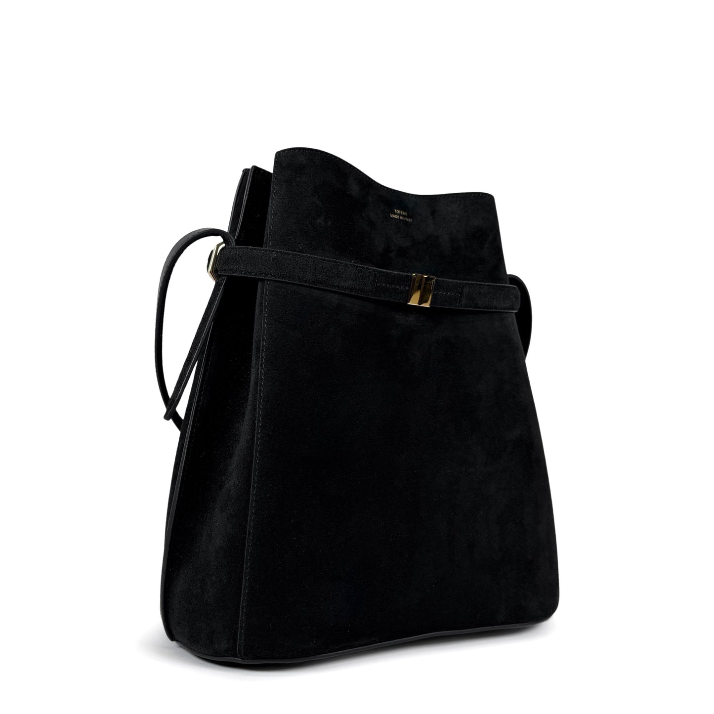 TOTEME Belted Suede Bucket Bag
