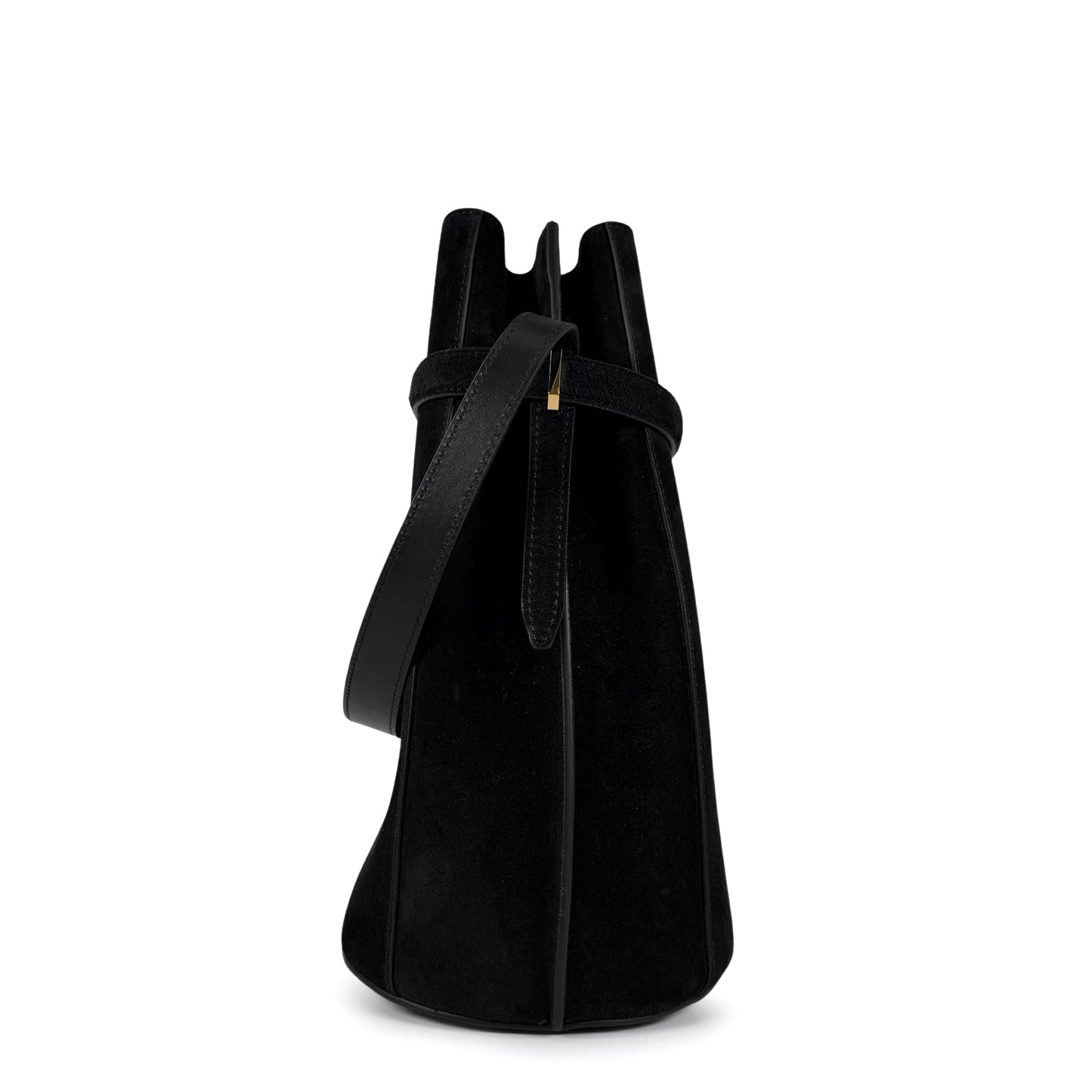 TOTEME Belted Suede Bucket Bag