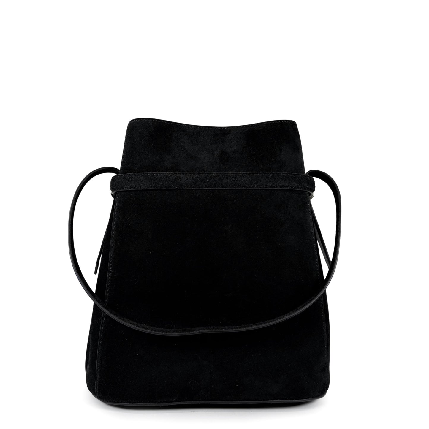 TOTEME Belted Suede Bucket Bag