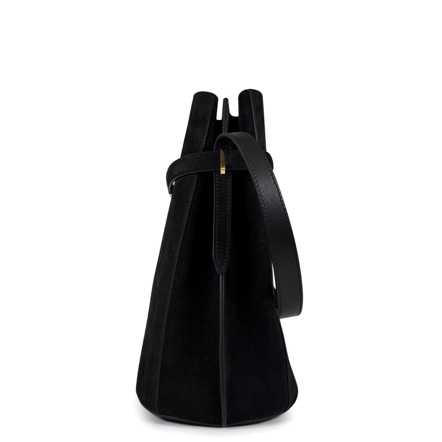 TOTEME Belted Suede Bucket Bag