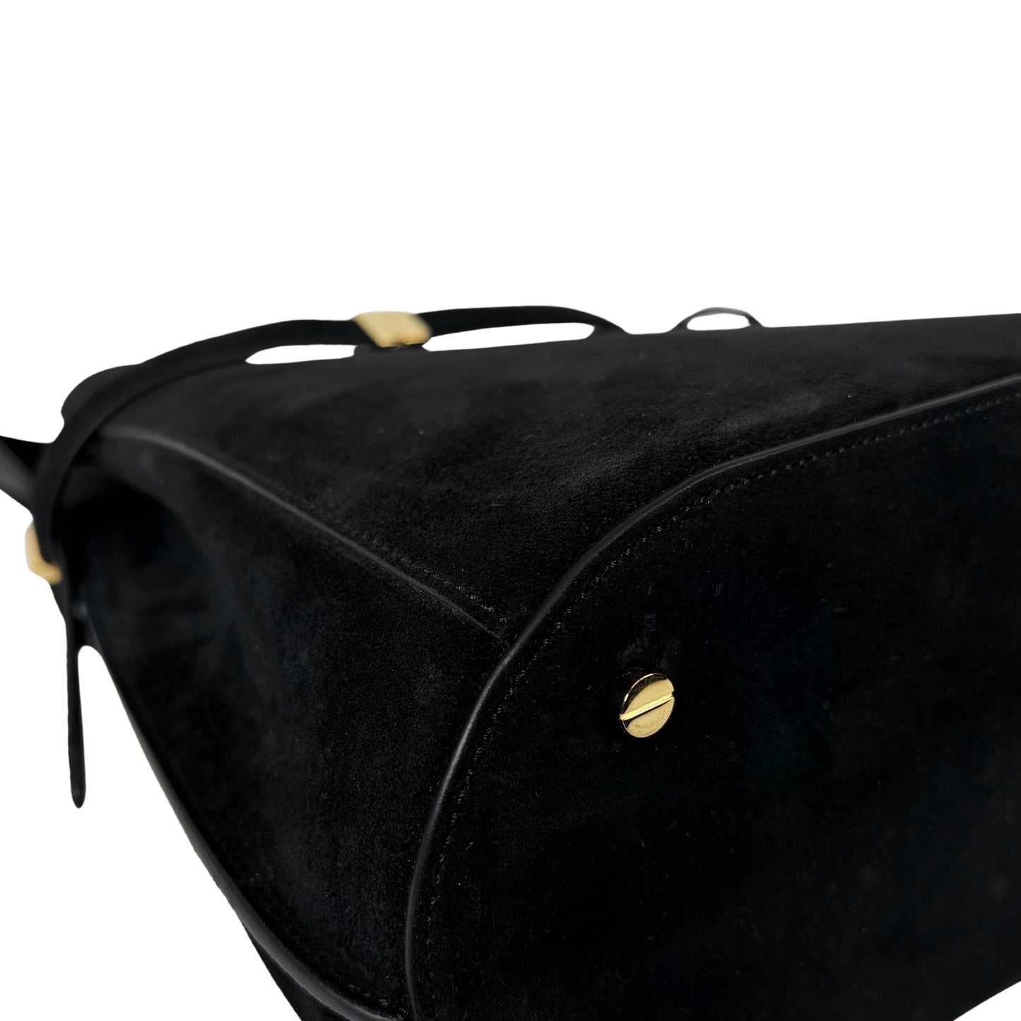 TOTEME Belted Suede Bucket Bag